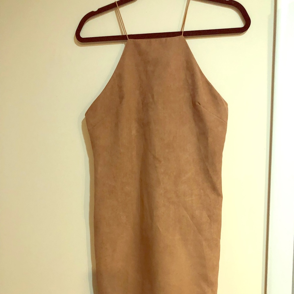 Suede dress